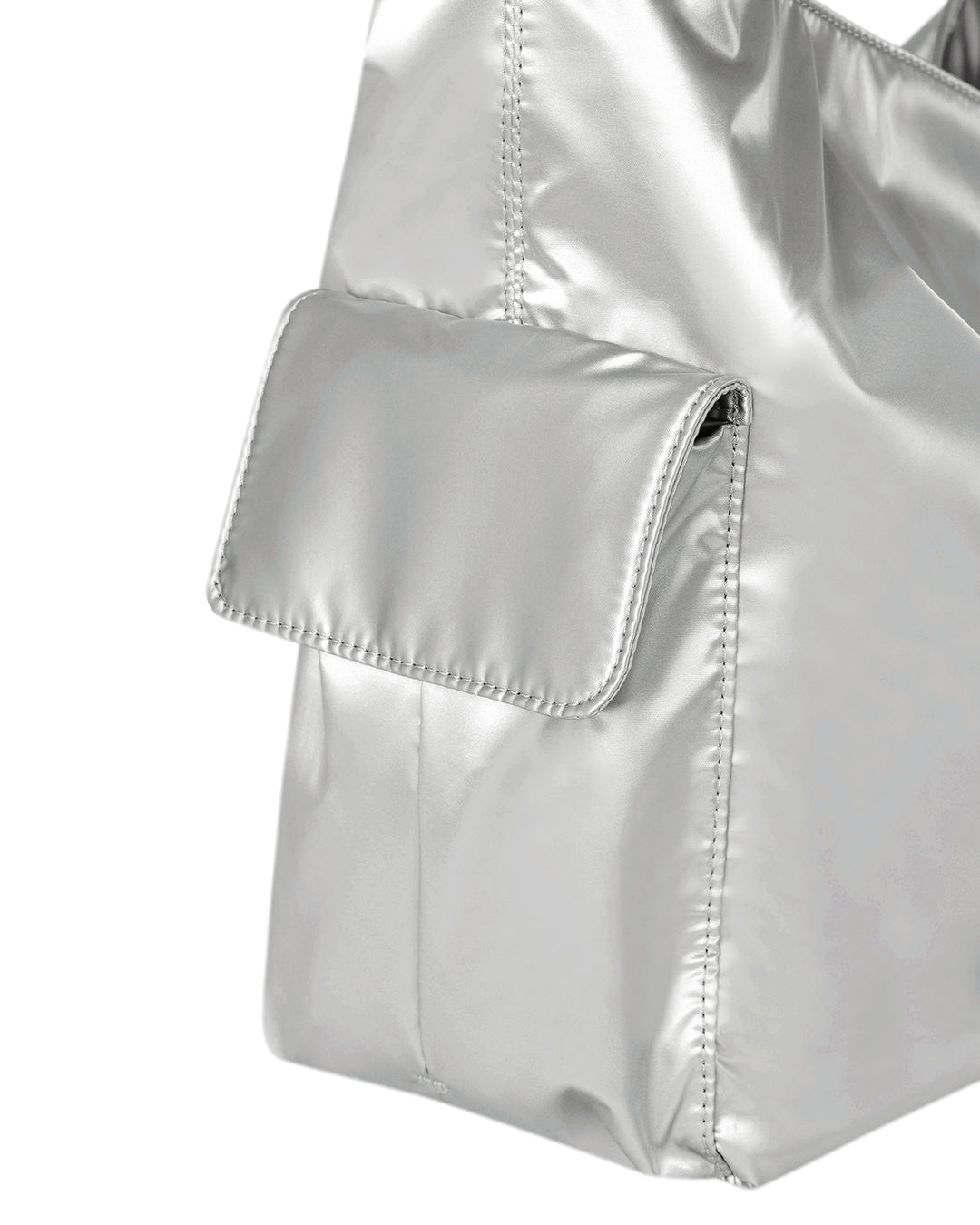 Slouch Pocket Bag · Silver