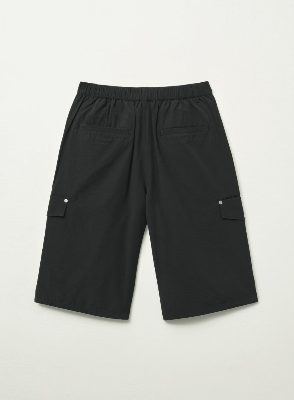 [satur] Nylon Parachute Shorts - Black
