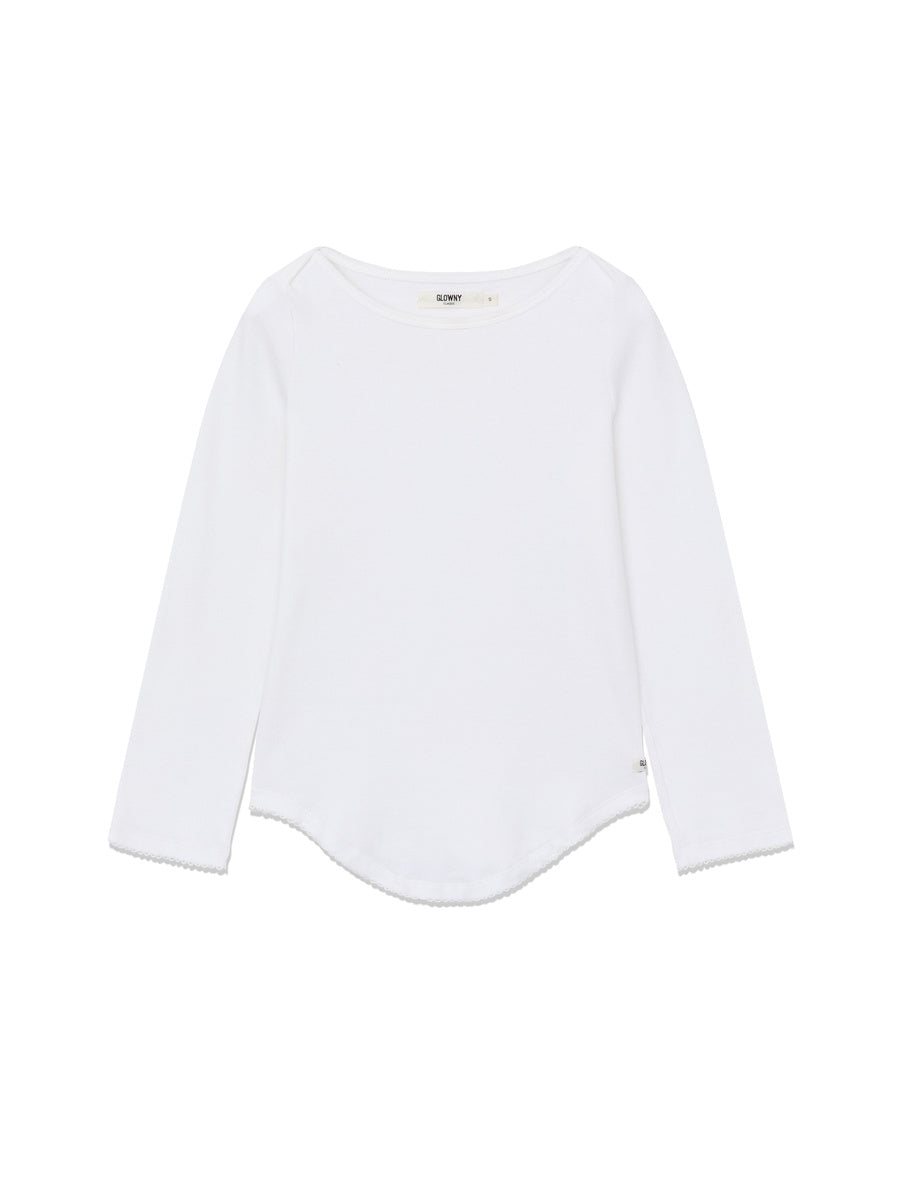 GLOWNY 3/4 Soft Wave Tee (White)