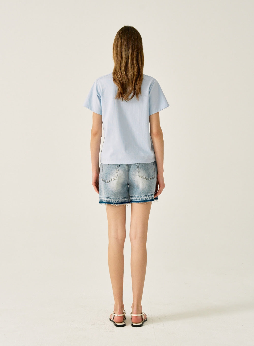 [satur] (W) Tarot Graphic T-Shirt - Light Blue