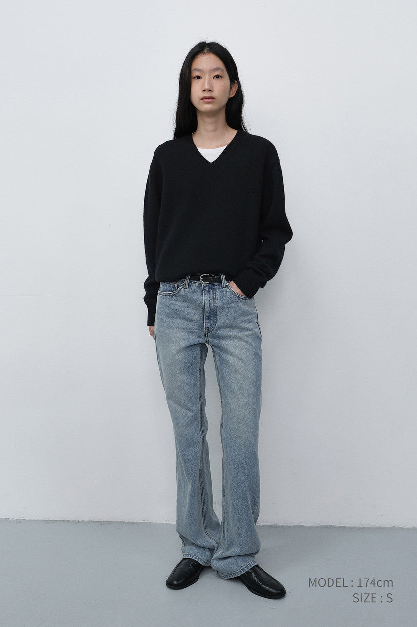 Dunst Refined Flared Jeans Light Blue