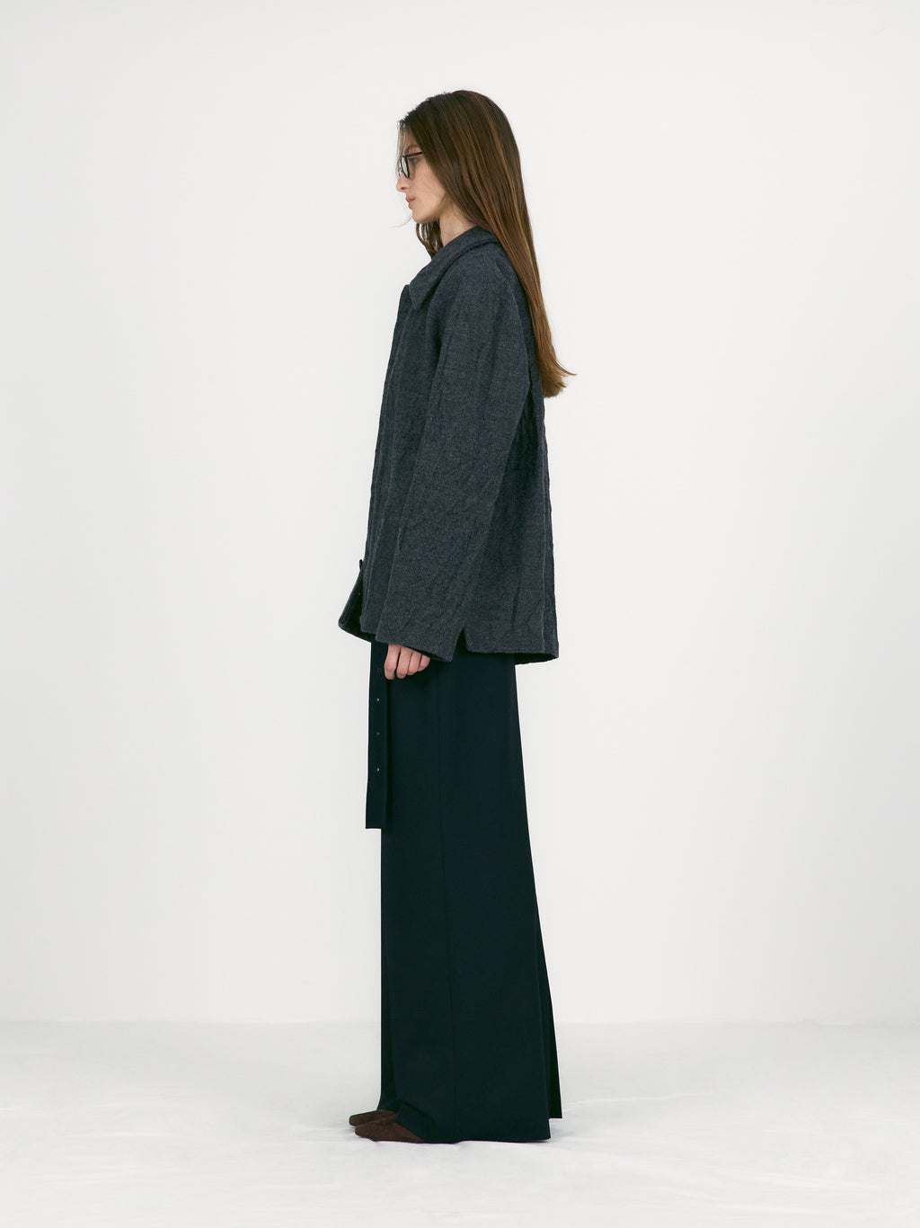 [low_classic] Belted Maxi Skirts
Black