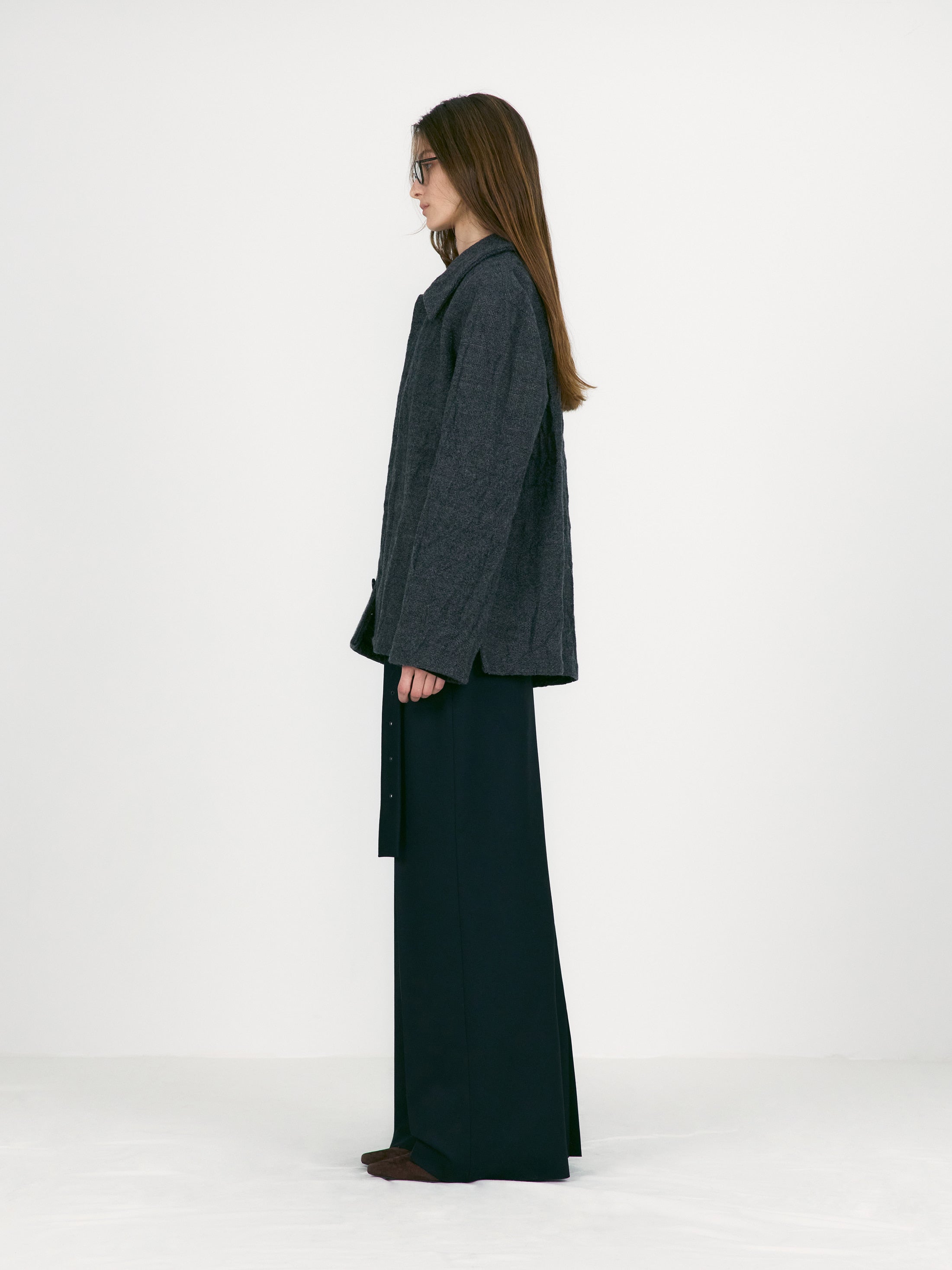 [low_classic] Belted Maxi Skirts
Black