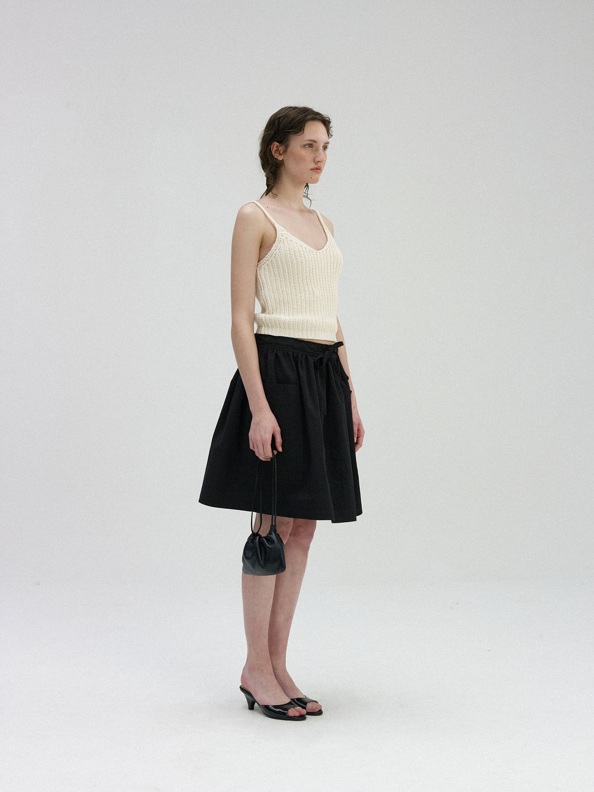 Nothing Written Casali flared skirt (Black)