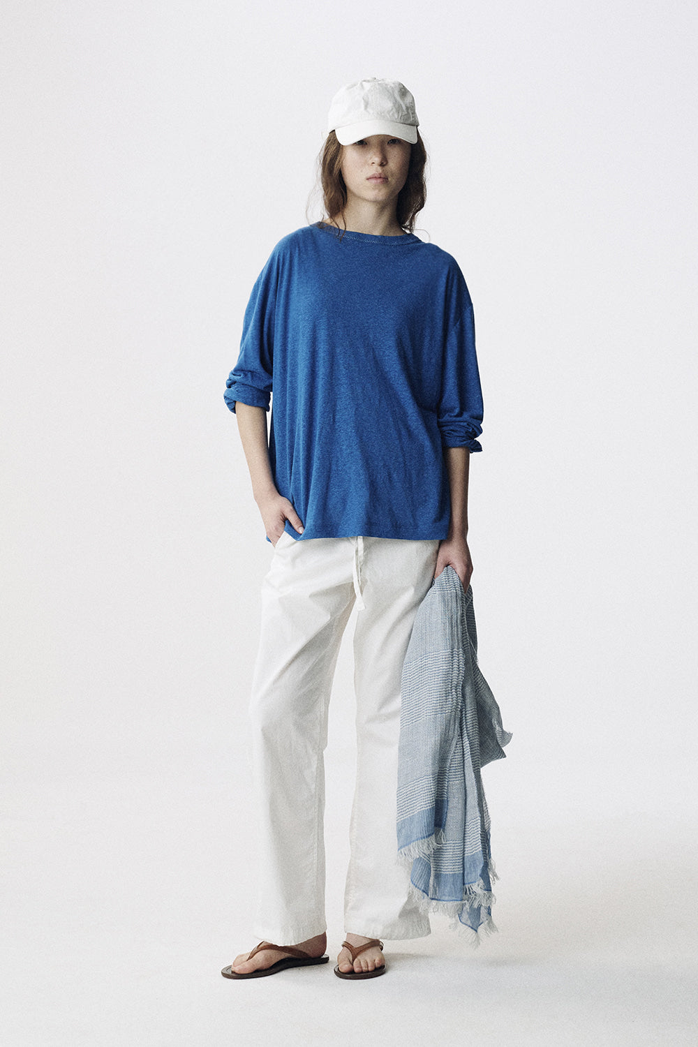 Nothing Written Jules string cotton pants (Off white)