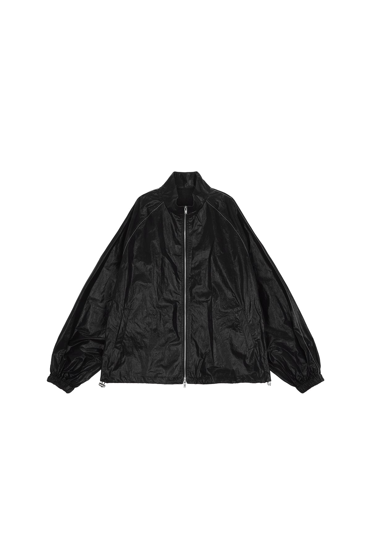 [matinkim] MATIN KIM LOGO COATING JUMPER IN BLACK