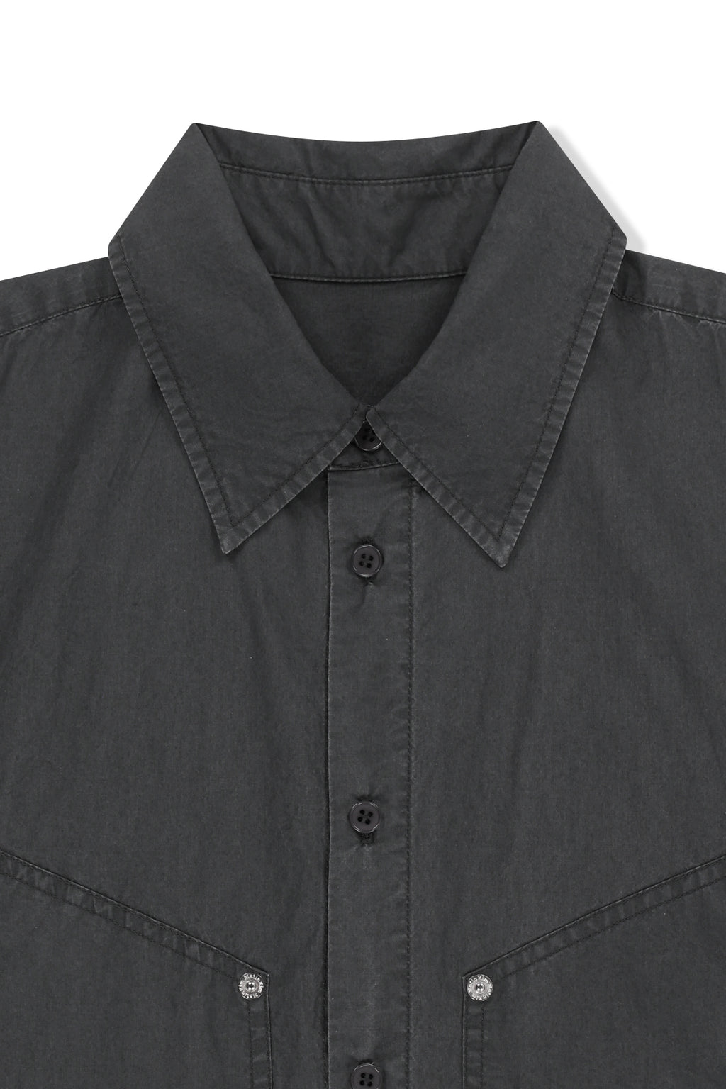 Matinkim Half Sleeve Pocket Shirt IN Charcoal
