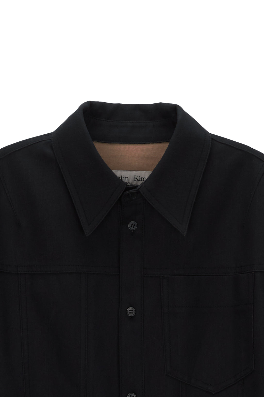 [matinkim] UTILITY BUTTON UP JUMPSUIT IN BLACK