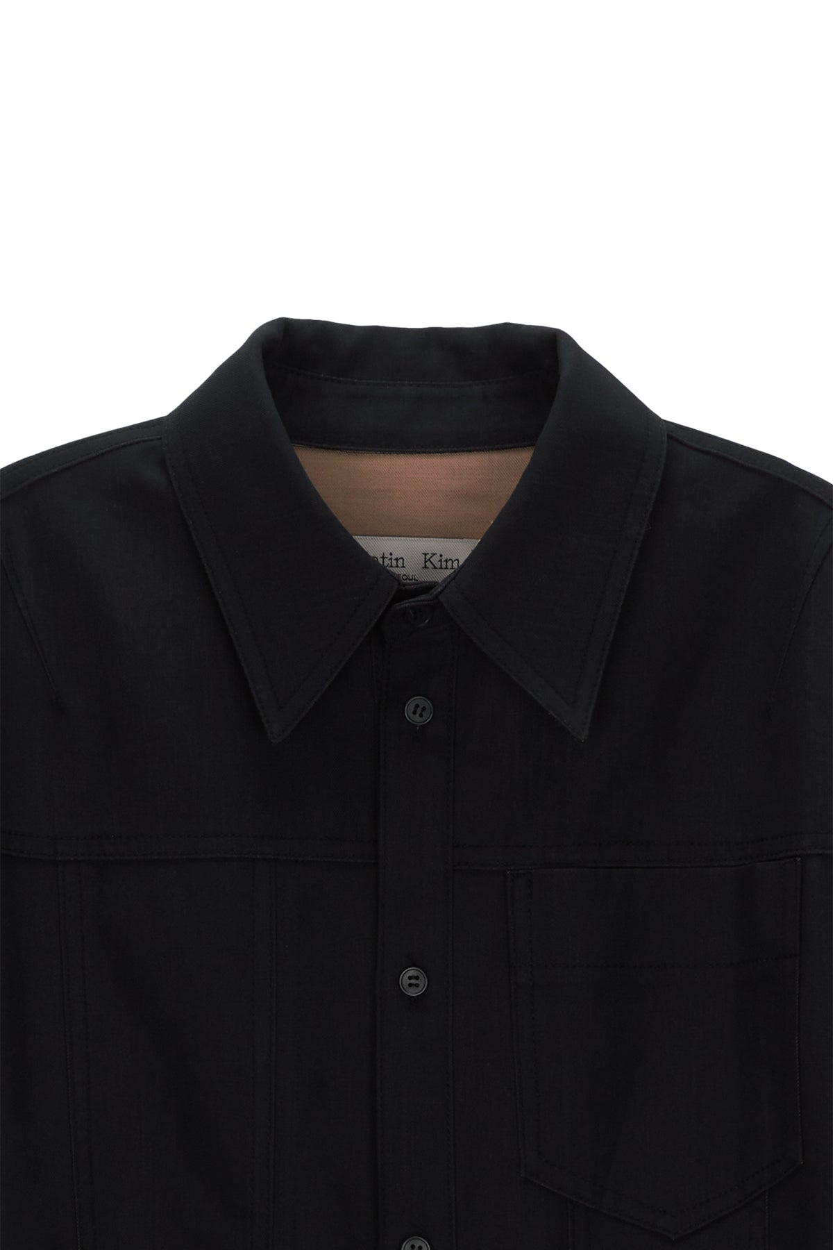 [matinkim] UTILITY BUTTON UP JUMPSUIT IN BLACK