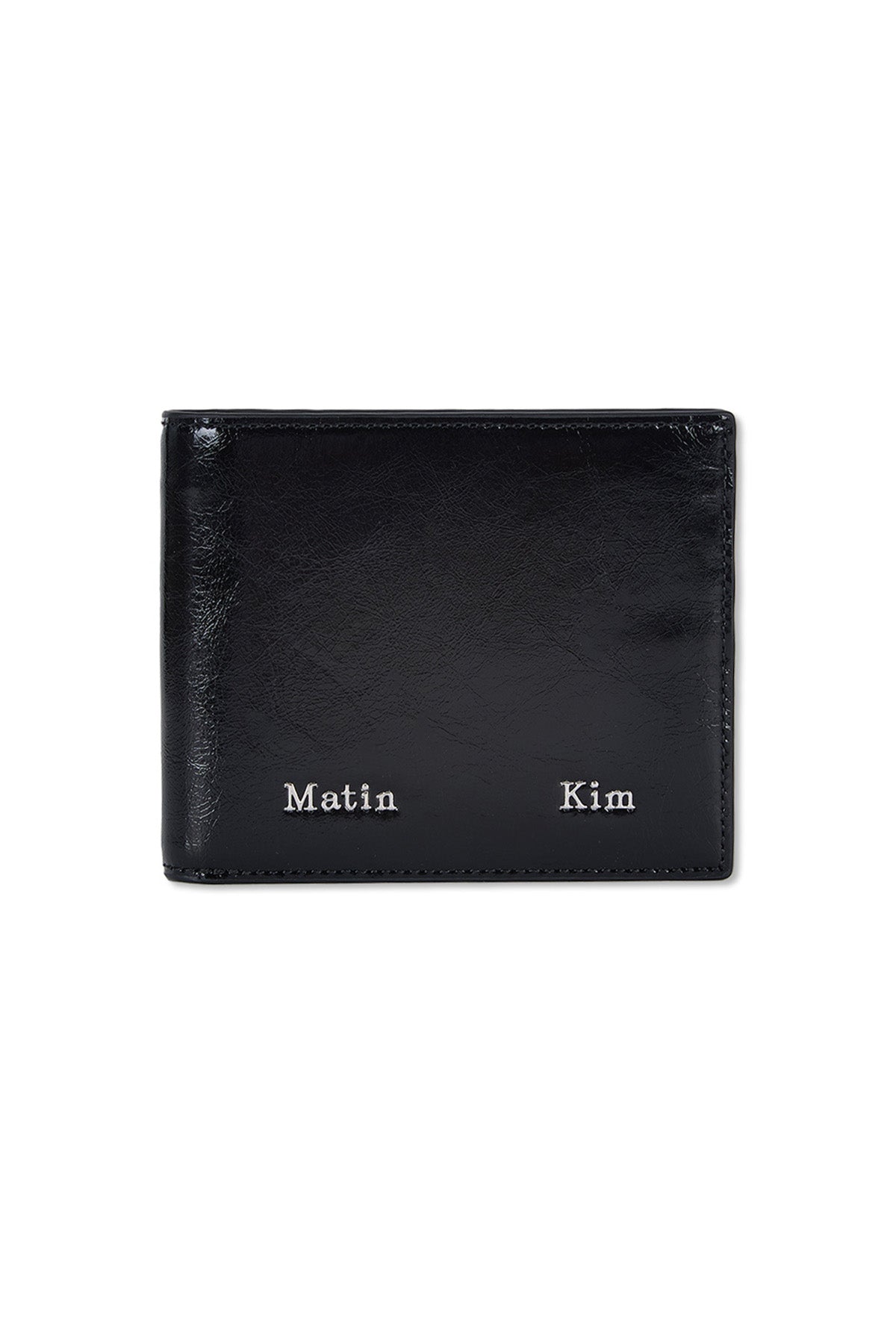 Matinkim Steel Logo Business Wallet IN Black