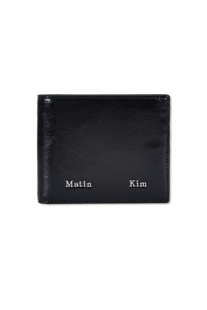 Matinkim Steel Logo Business Wallet IN Black