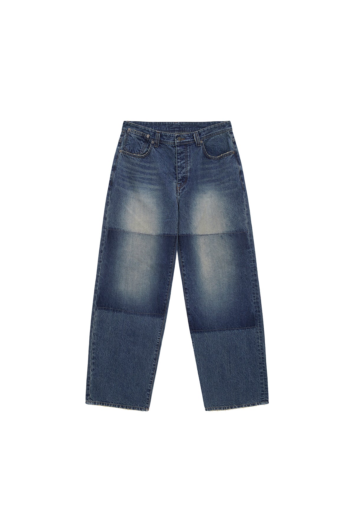 Matinkim Reverse Washed Denim Pants For Men IN Blue