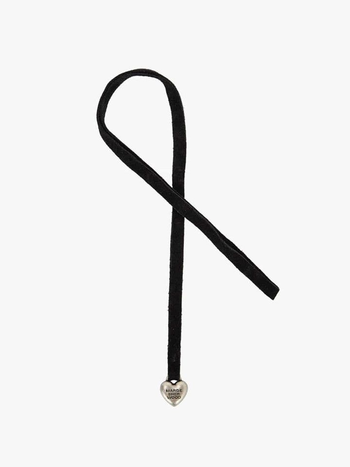 Margesherwood Heart Charm black suede