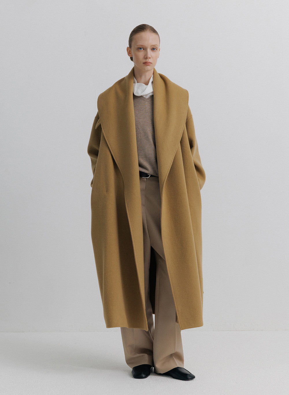 Kindersalmon Saga Cashmere Coat Caramel