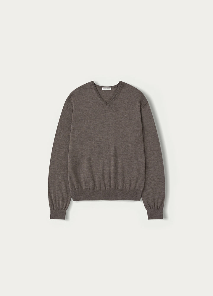 Nothing Written Foyer v-neck pullover (Mocha gray)