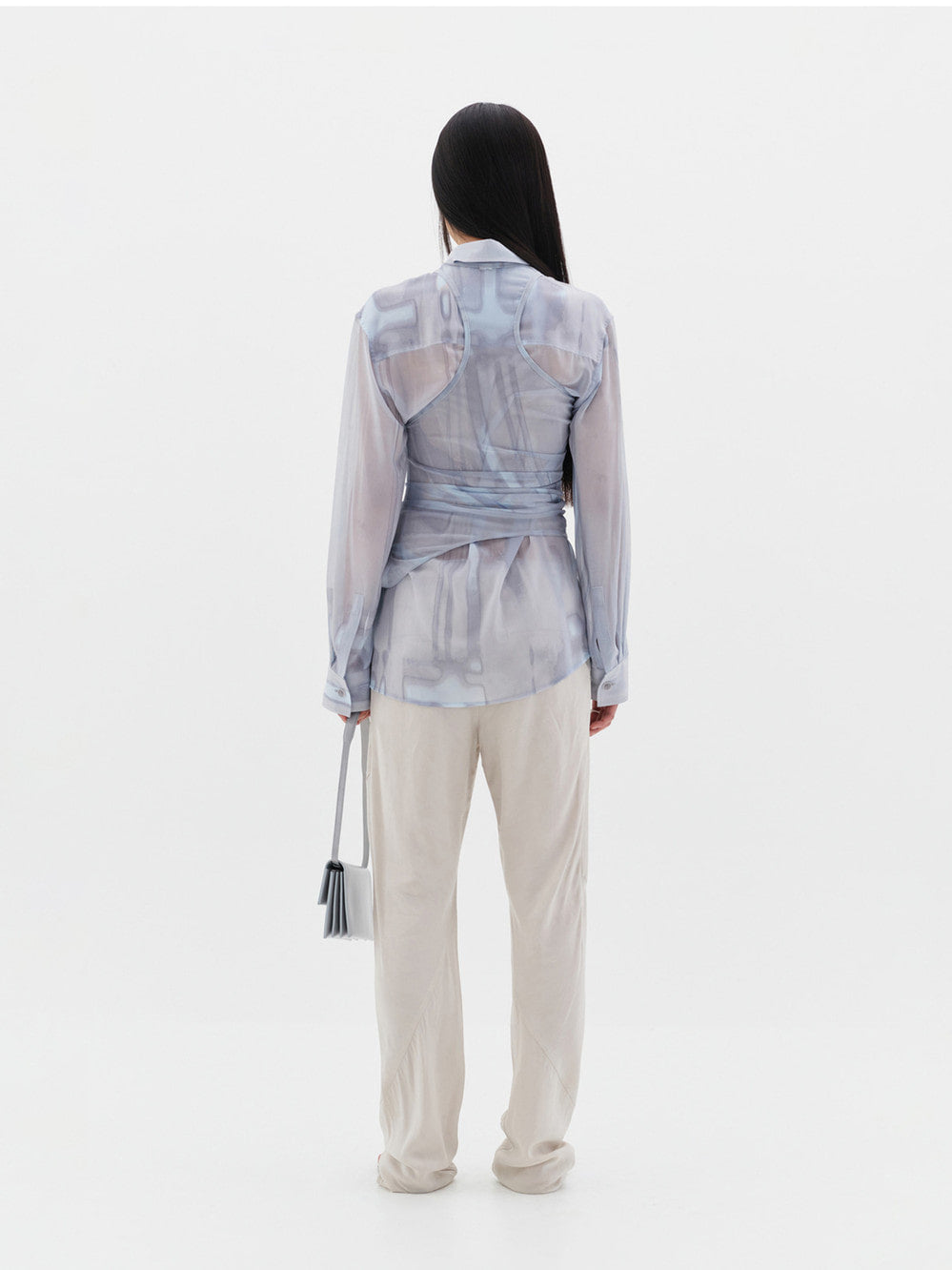 Low Classic See-Through Print Shirt Print Shirt