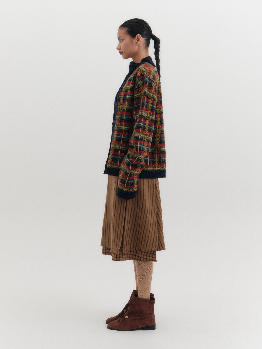 EENK Flared Midi Skirt - Camel