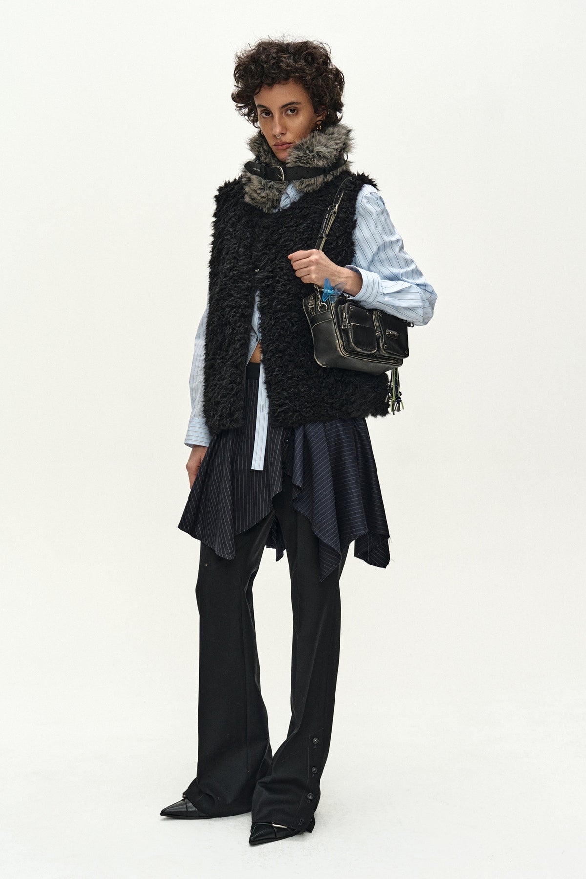 Andersson Bell Split-Stripe Contour Shirt