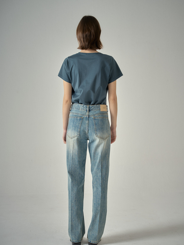 Classic Denim_Fade Indigo from ETA Seoul, showcasing premium Korean designer fashion.