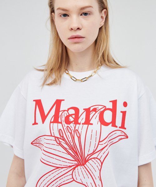 TSHIRT BELLE DE JOUR_WHITE RED