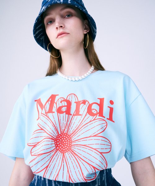 TSHIRT FLOWERMARDI_SKY RED