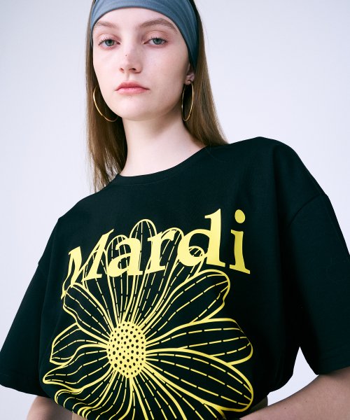 TSHIRT FLOWERMARDI_BLACK YELLOW