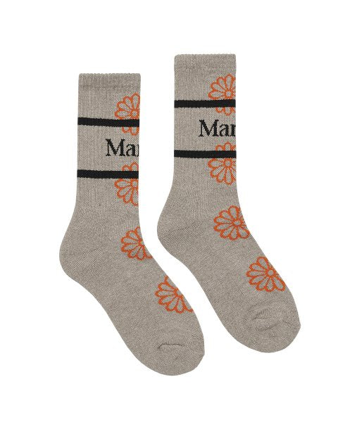 SOCKS FLOS EMOJI_DARKBEIGE