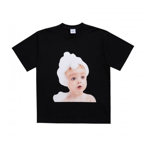 ADLV BABY FACE SHORT SLEEVE T-SHIRT BLACK BUBBLE