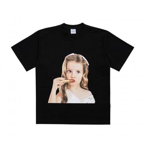 ADLV BABY FACE SHORT SLEEVE T-SHIRT BLACK LIP STICK