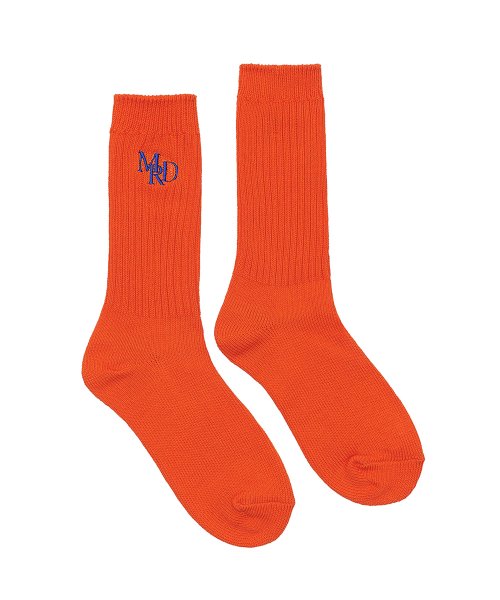 SOCKS MRD LOGO_ORANGE NAVY