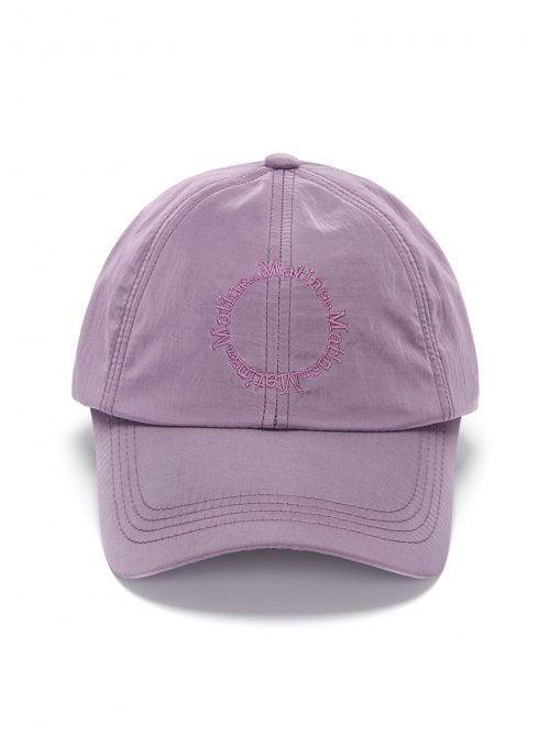 CRISP LOGO BALL CAP IN PURPLE