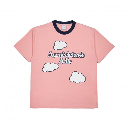 CLOUD LOGO SHORT SLEEVE T-SHIRT PINK