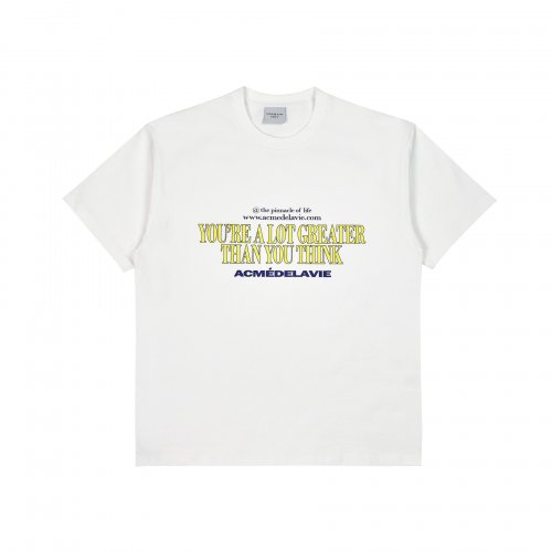 SLOGAN OLD SCHOOL SHORT SLEEVE T-SHIRT WHITE