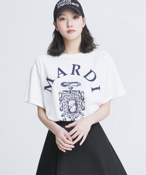 TSHIRT BIJOU MARDI_IVORY NAVY