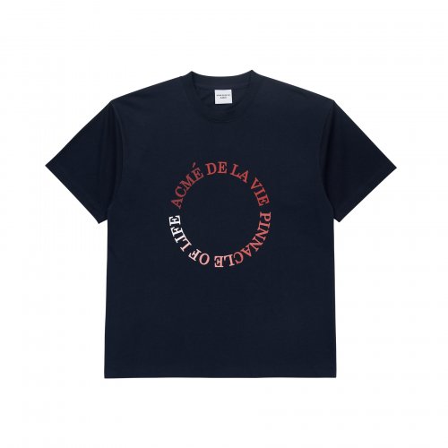 CIRCLE LOGO ARTWORK BASIC SHORT SLEEVE T-SHIRT NAVY