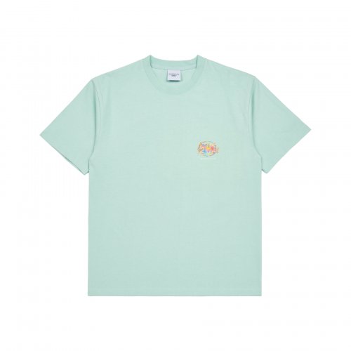 GRADATION CRAYON LOGO SHORT SLEEVE T-SHIRT MINT