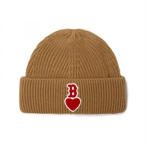 HEART BEANIE B (BEIGE)