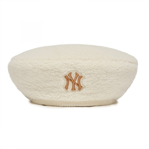 FLEECE BERET NY (CREAM)