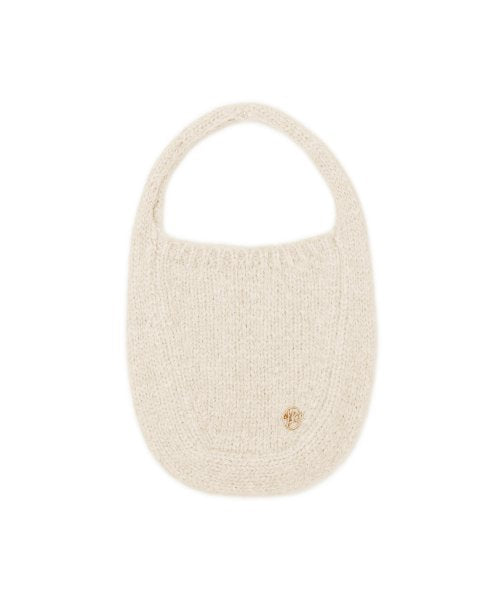 W HAIRY KNIT BAG CREAM