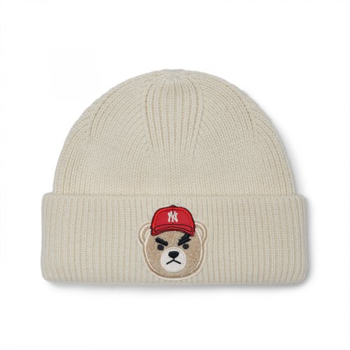 MEGA BEAR BEANIE NY (CREAM)