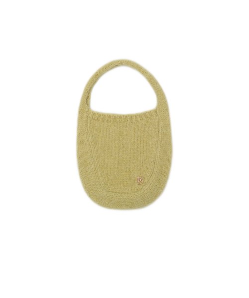 MFG X INGHWA W HAIRY KNIT BAG LIGHT OLIVE