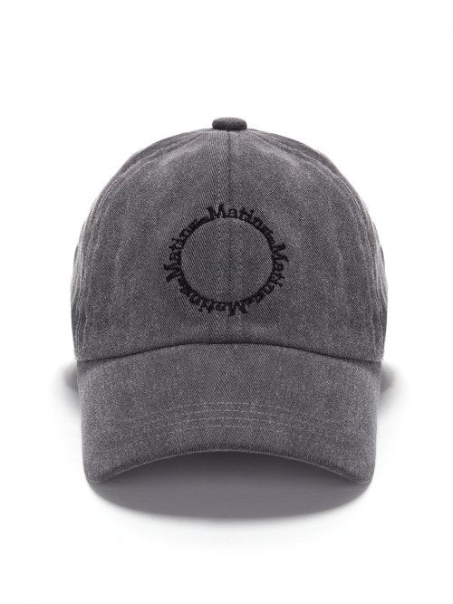 MACARON LOGO BALL CAP IN CHARCOAL