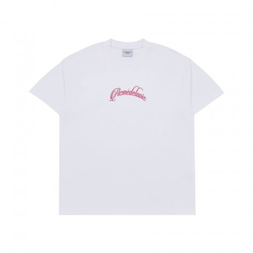 TWINKLE SCRIPT LOGO BASIC SHORT SLEEVE T-SHIRT WHITE