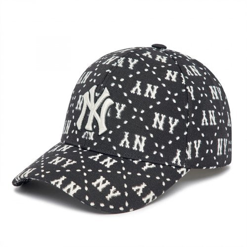 DIA MONOGRAM STRUCTURE CAP NY (BLACK)