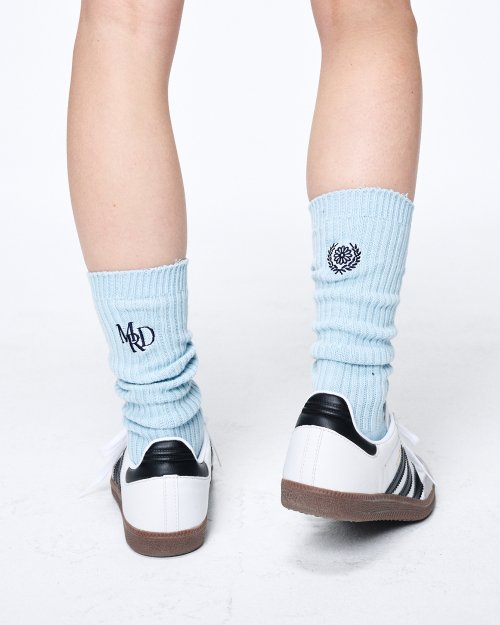 LONG SOCKS MRD LOGO_SKY NAVY