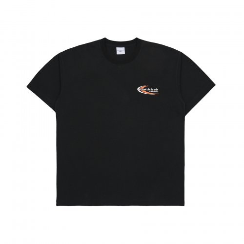 RACING LOGO SHORT SLEEVE T-SHIRT BLACK