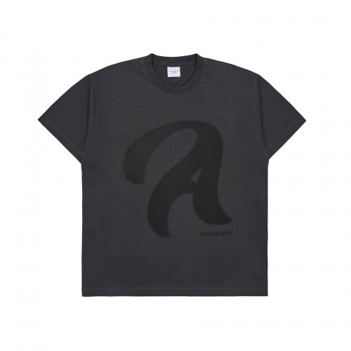 A STENCIL LOGO SHORT SLEEVE T-SHIRT CHARCOAL