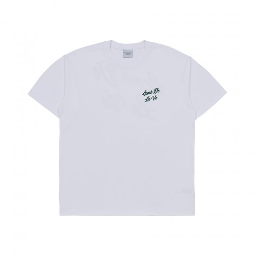 SCRIPT LOGO PRINTING SHORT SLEEVE T-SHIRT WHITE