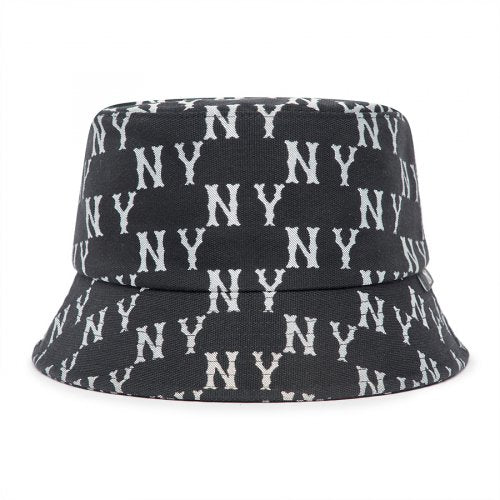 BIG CLASSIC MONOGRAM BUCKET HAT NY (BLACK)