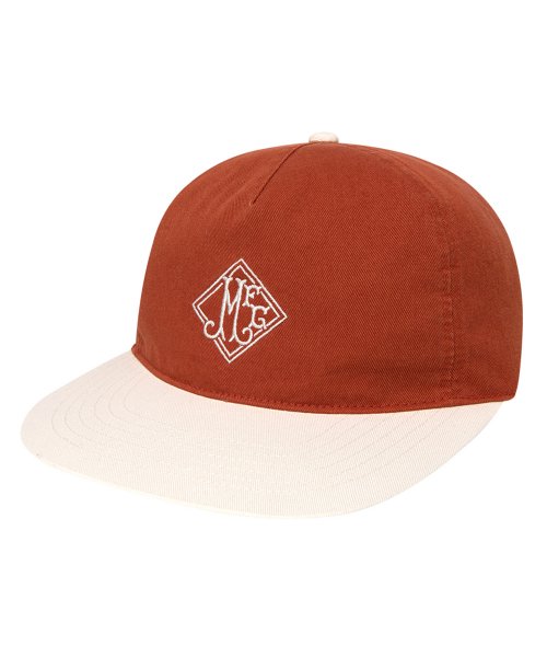 5 PANEL COLOR BLOCK CAP DARK ORANGE